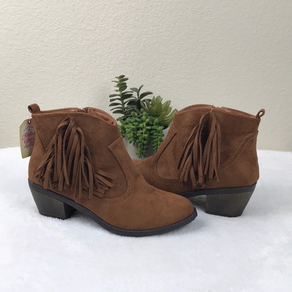 NWT Faded Glory Brown Booties sz6 - Picture 5 of 6